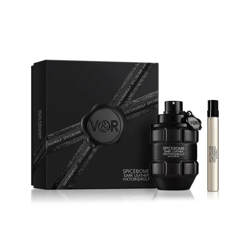 Viktor rolf spicebomb dark leather set de regalo